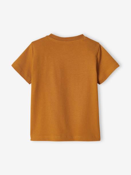 Jungen Baby T-Shirt, Colorblock Oeko-Tex - grün/weiß+karamell - 6