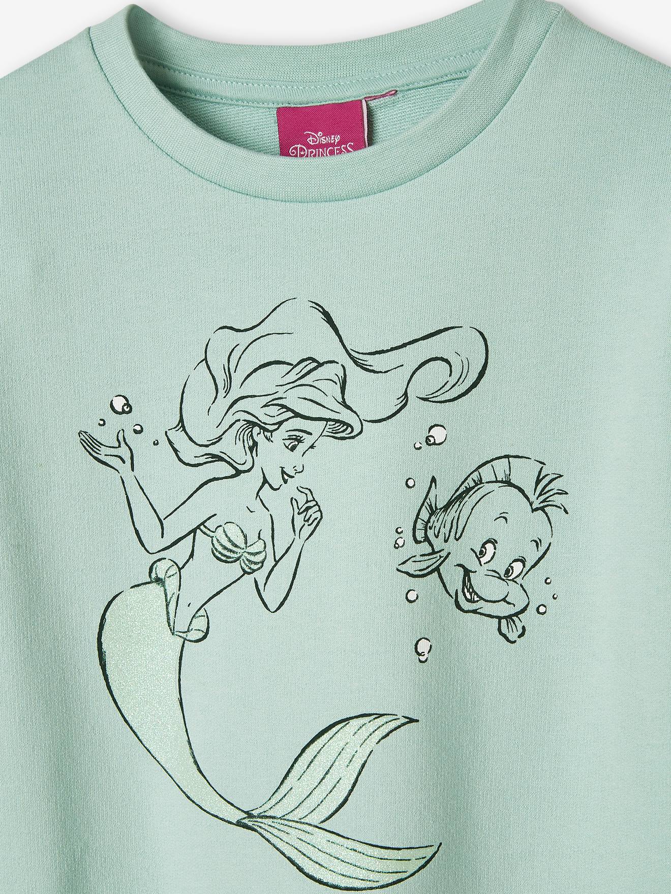 319 Mädchen Sweatshirt Arielle, die Meerjungfrau in hellblau