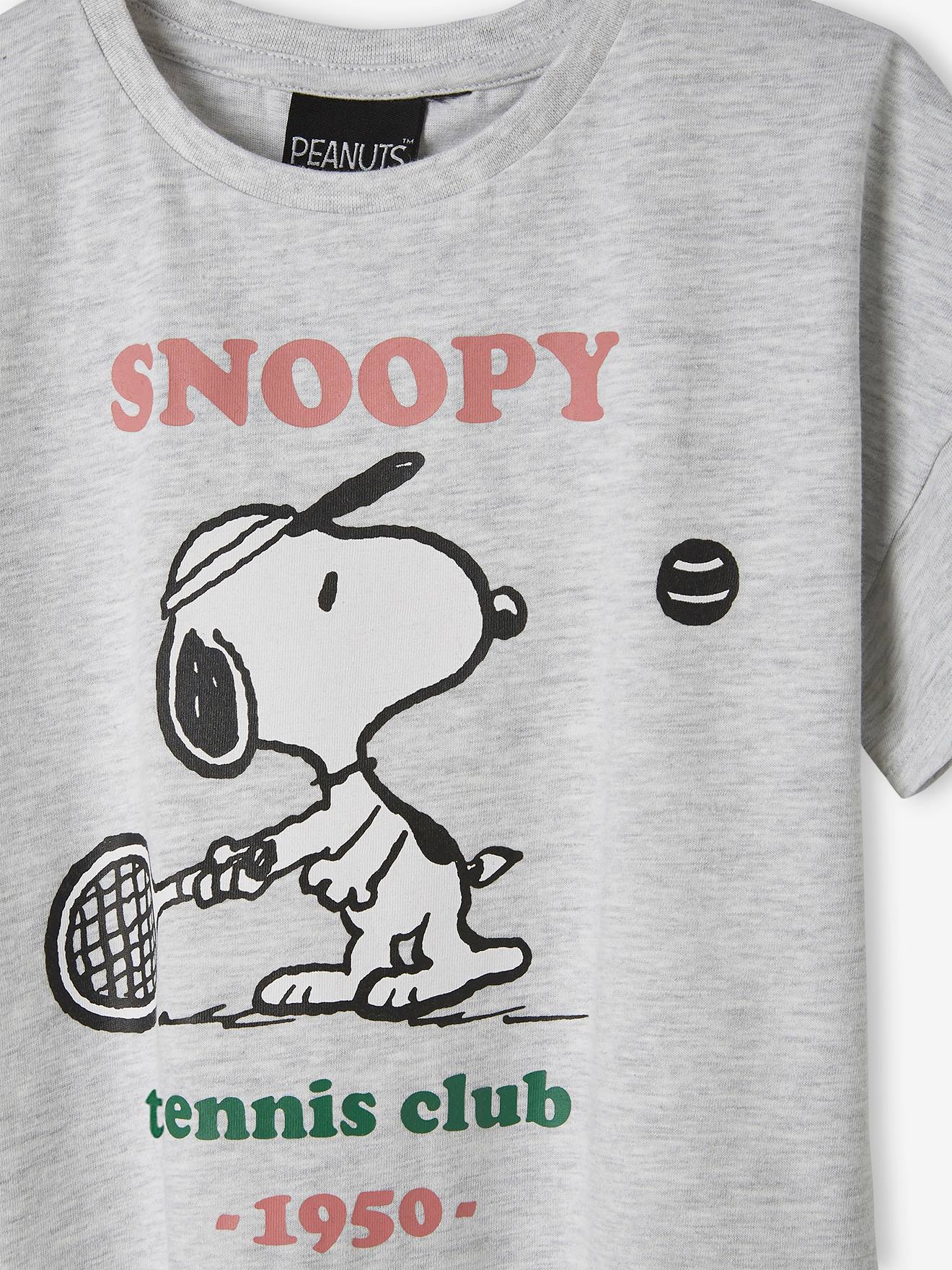 Snoopy Mädchen T-Shirt PEANUTS SNOOPY in grau meliert