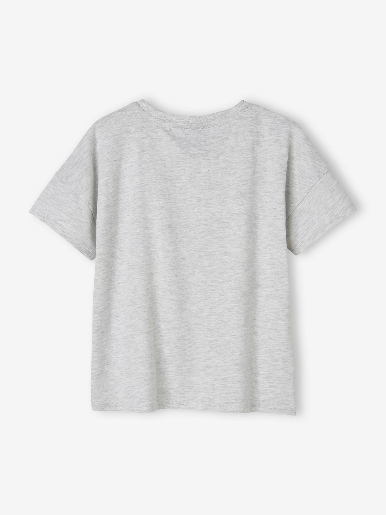T-Shirt PEANUTS SNOOPY in meliert Mädchen grau Snoopy