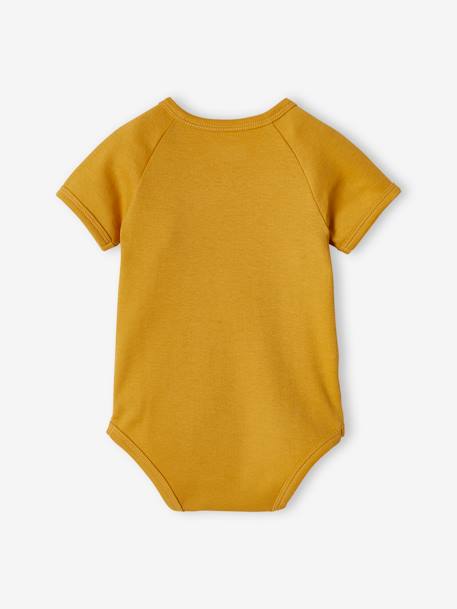 3er-Pack Baby Bodys, Öffnung vorn, Möwe - senfgelb - 5