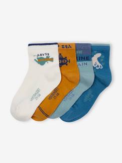 Jungenkleidung-Unterwäsche & Socken-4er-Pack Jungen Socken, Meerestiere Oeko-Tex