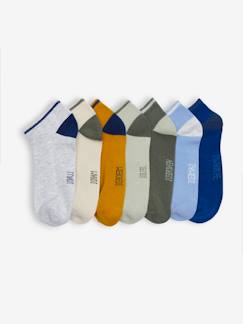 Jungenkleidung-Unterwäsche & Socken-Socken-7er-Pack Jungen Sneakersocken BASIC Oeko-Tex