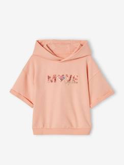 Maedchenkleidung-Pullover, Strickjacken & Sweatshirts-Mädchen Sport-Kapuzenshirt, kurze Ärmel