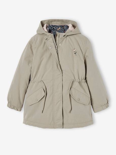 3-in-1 Mädchen Übergangsjacke mit Recyclingmaterial - aqua+zartrosa - 1