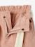 Mädchen Paperbag-Shorts mit Stoffgürtel - aqua+pfirsich+sandfarben - 10