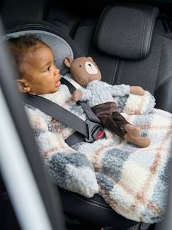 Babyartikel-Fußsäcke & Kinderwagendecken-Fußsäcke für Babyschalen-Baby Auto-Schlafsack „Karo“, Teddyfleece