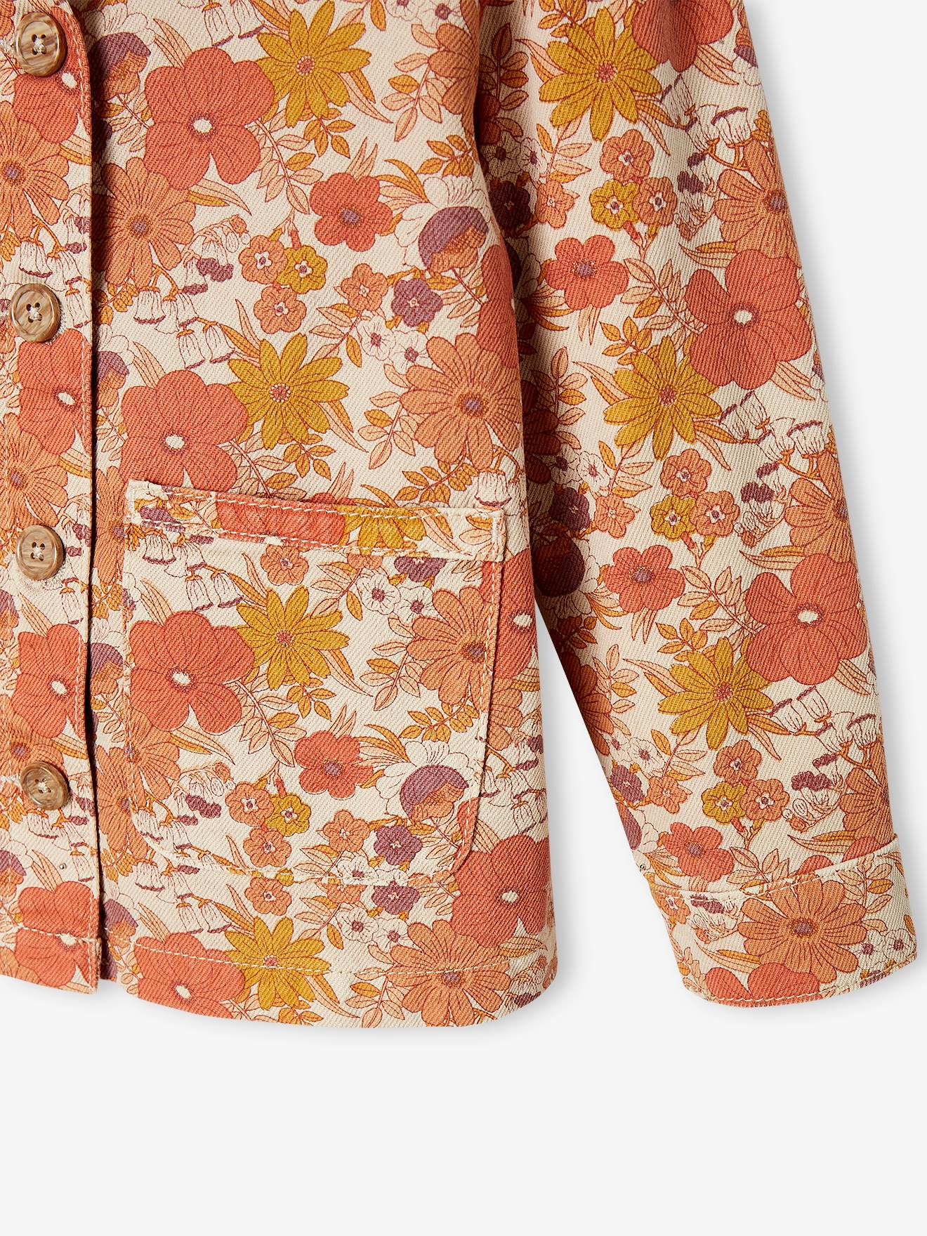 Thumbnail - Mädchen Jacke mit Blumenmuster