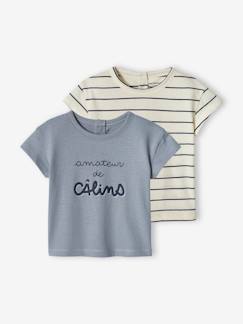 Babymode-Shirts & Rollkragenpullover-2er-Pack Baby T-Shirts BASIC