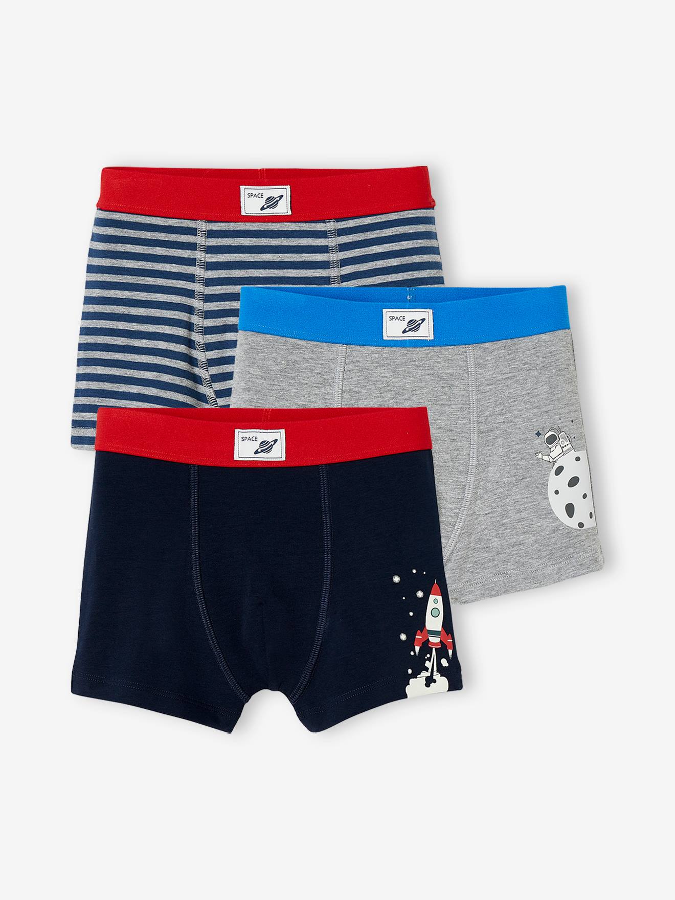 Vertbaudet 3er-Pack Jungen Boxershorts marine male 152