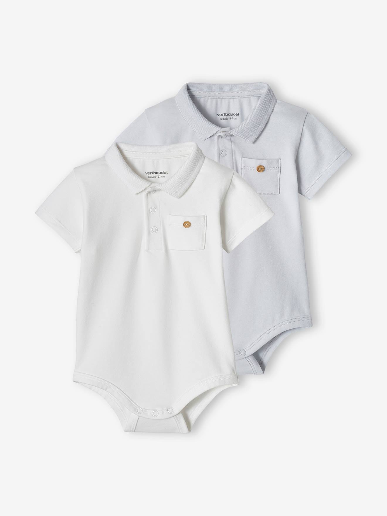 2er-Pack Baby Bodys für Neugeborene