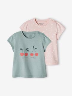 Babymode-Shirts & Rollkragenpullover-2er-Pack Baby T-Shirts BASIC