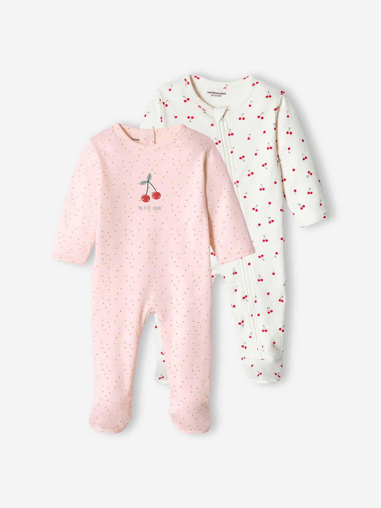 2er-Pack Mädchen Baby Strampler