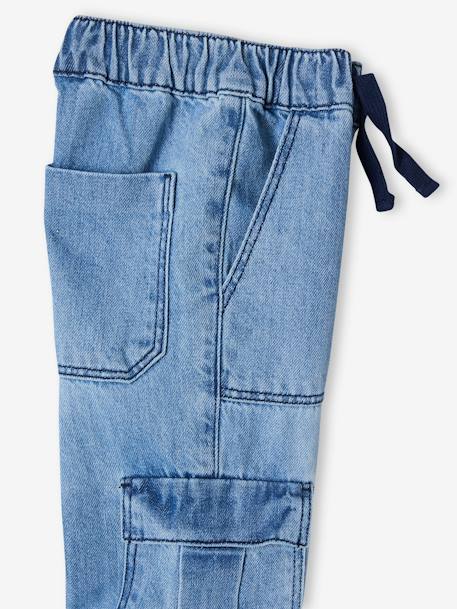 Jungen Cargo-Jeans mit Dehnbund OEKO-TEX®, Bundweite verstellbar blue stone+double stone 22