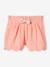 Mädchen Shorts mit Bogenkante, Musselin - blau+koralle - 4