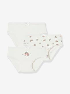 Maedchenkleidung-Unterwäsche, Socken, Strumpfhosen-3er-Pack gerippte Mädchen Slips