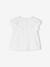 Baby T-Shirt mit bestickten Volants - braun+weiß - 6