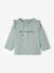 Mädchen Baby Shirt  Oeko-Tex - graublau+weiß+wollweiß+zartrosa - 1