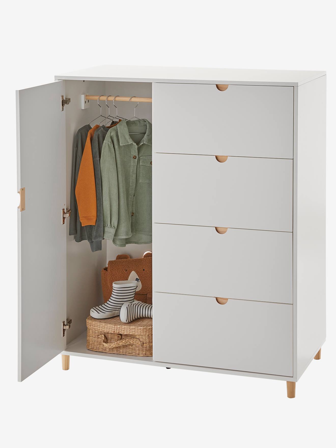 Thumbnail - Hohe Kommode SMILE 4 Schubladen Kinderzimmer