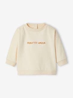 Baby Sweatshirt MON P'TIT AMOUR, personalisierbar Oeko-Tex -  - [numero-image]