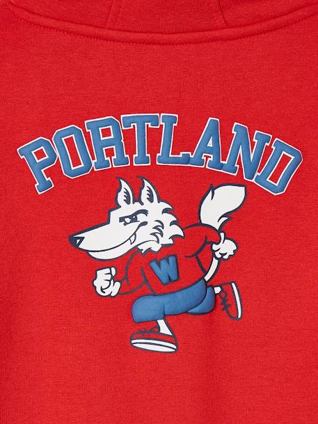 Jungen Sport-Kapuzensweatshirt, Portland - rot - 4
