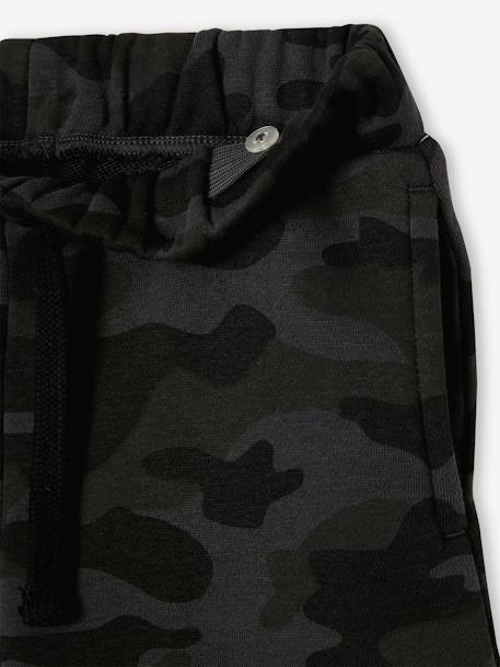 Jungen Sweatshorts - schwarz bedruckt - 2