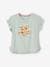 Mädchen T-Shirt mit Pailletten-Print und Volants Oeko-Tex - altrosa+aqua+grün+hellrosa - 5