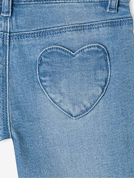 Mädchen 3/4-Jeans mit Schleife - blue stone+double stone - 12