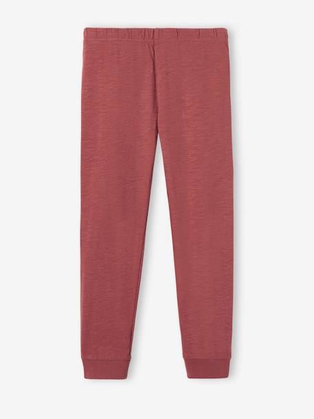 Jungen Schlafanzug mit Henley-Ausschnitt - ziegel - 3