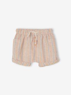 Babymode-Shorts-Baby Shorts, Leinenmix