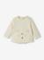 Baby Set aus Sweatshirt und Hose, personalisierbar Oeko-Tex - braun+grau meliert+nachtblau+pfirsich+wollweiß+pfirsich - 2