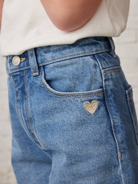 Mädchen Flare-Jeans - bleached+blue stone - 16