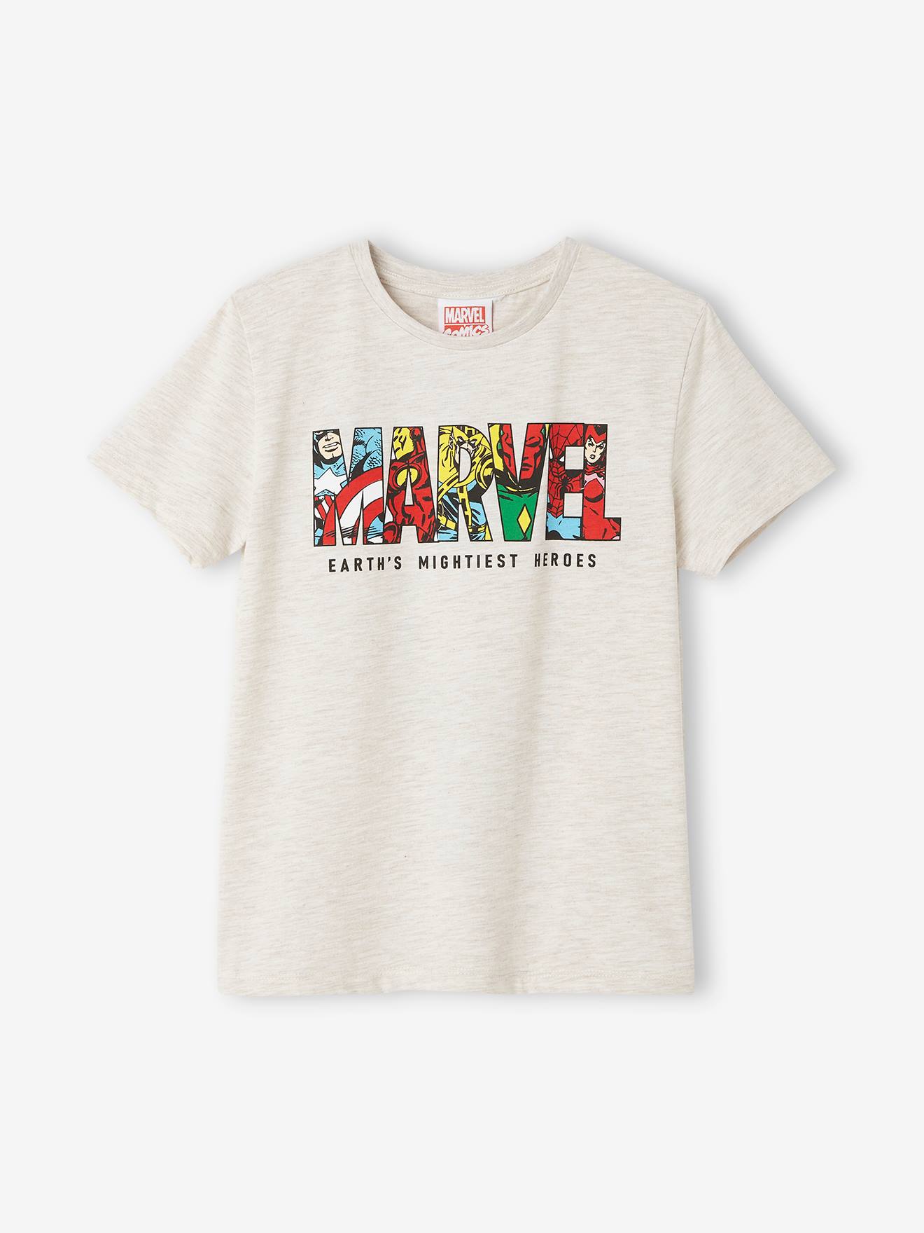 Kinder T Shirt MARVEL AVENGERS beige meliert