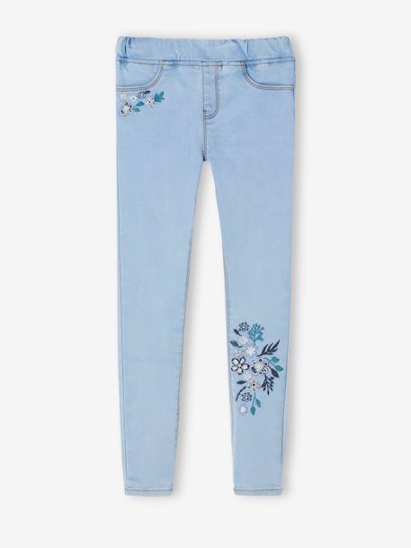 Mädchen Jeggings „waterless“, Hüftweite SLIM Oeko-Tex - blue stone+double stone+schwarz - 8