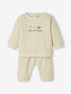 Babymode-Hosen & Jeans-Baby Set: Sweatshirt & Hose, Frottee