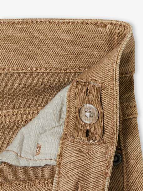 Jungen Slim-Fit-Hose, Hüftweite COMFORT - beige+dunkelblau+hellblau+ziegel - 6