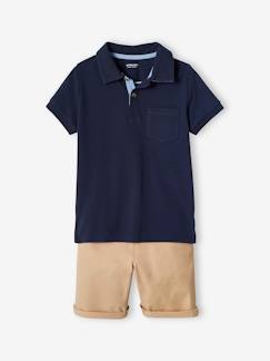 Jungenkleidung-Sets-Jungen-Set: Poloshirt & Shorts