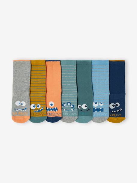 7er-Pack Jungen Socken mit Monster Oeko-Tex - grün - 2