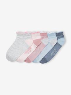 Maedchenkleidung-Unterwäsche, Socken, Strumpfhosen-5er-Pack Mädchen Socken mit Lochmuster Oeko-Tex