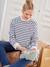 Sweatshirt für Schwangerschaft & Stillzeit - marine gestreift - 1