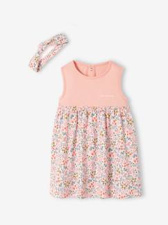 Babymode-Kleider & Röcke-Kleid mit Haarband für Mädchen Baby