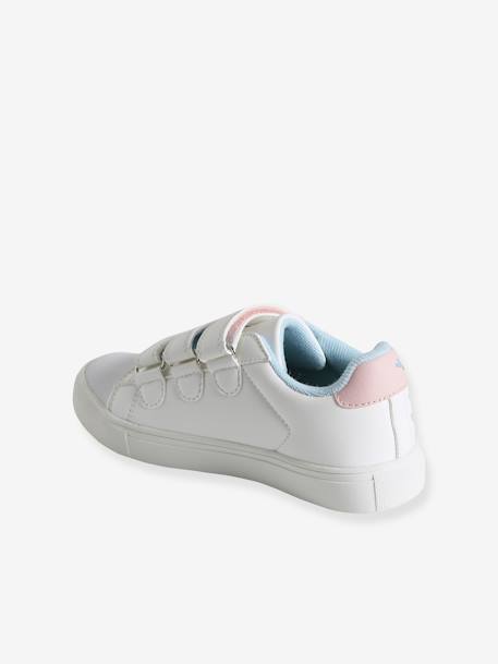 Mädchen Klett-Sneakers, Schleifen - marine+weiß bedruckt sterne+wollweiß - 19