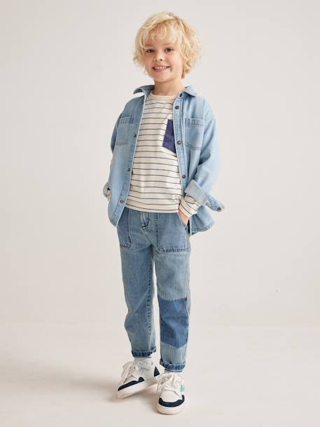 Jungen Loose-Fit-Jeans - bleached+double stone - 14