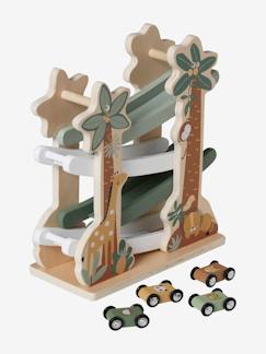 Spielzeug-Baby-Tasten & Greifen-Tier-Kugelbahn aus Holz FSC