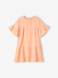 Maedchenkleidung-Mädchen Festkleid aus Musselin