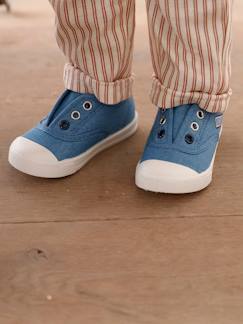 Kinderschuhe-Babyschuhe-Babyschuhe Jungen-Sneakers-Baby Stoff-Sneakers mit Gummizug