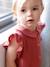 Mädchen Baby Overall, Schmetterlingsärmel mit Stickerei - salbeigrün+ziegel - 15