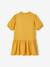 Mädchen Kleid mit 3/4-Ärmeln - pfirsich+senfgelb - 7