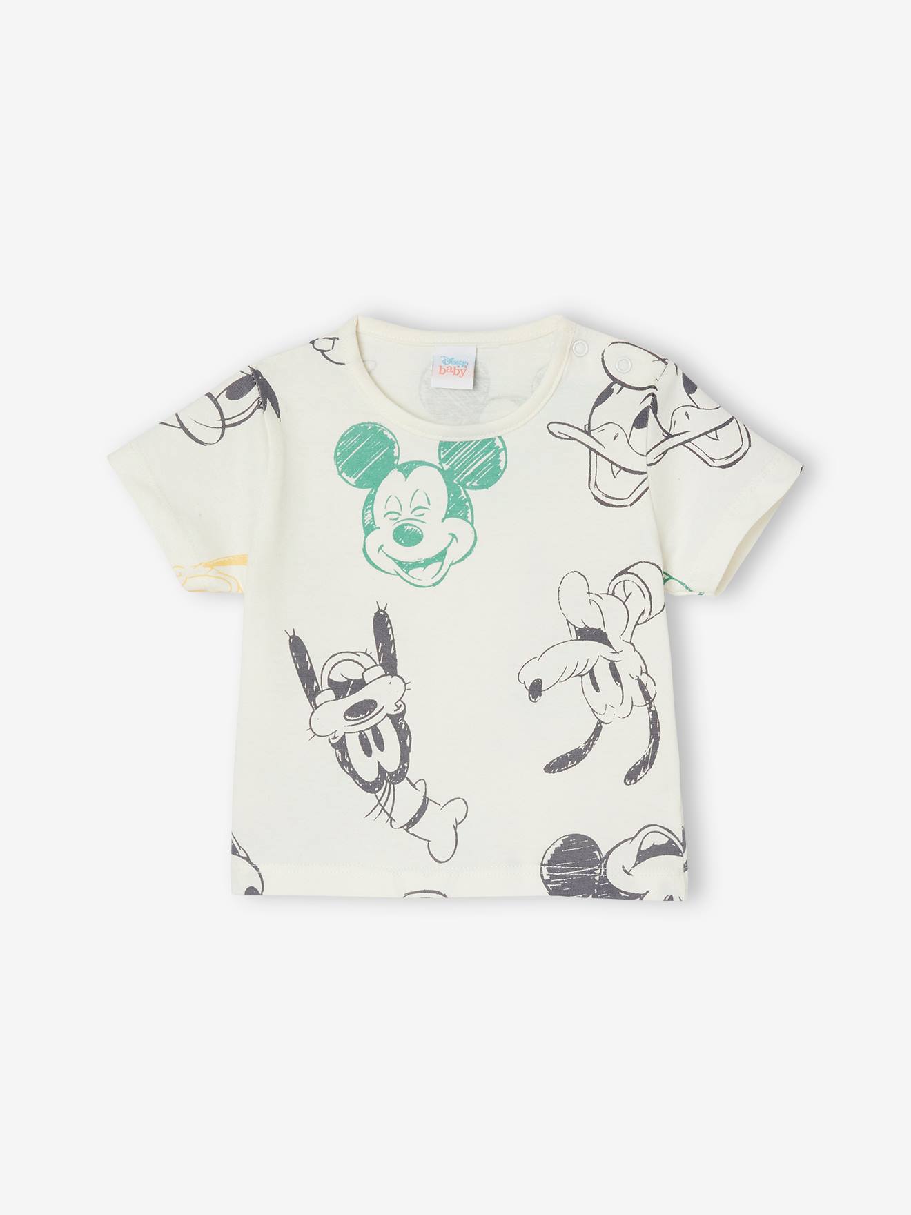 Baby Set T Shirt Shorts Disney MICKY MAUS grun bedruckt