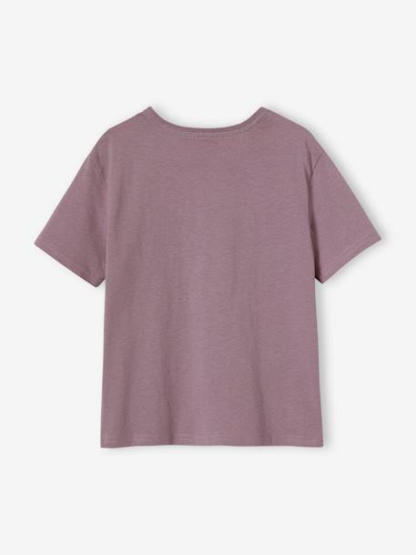 Jungen T-Shirt, grafischer Print Oeko-Tex - grau+hellblau+violett+wollweiß - 12